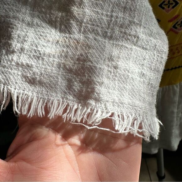 Rocks & Indigo Yellow Embroidered Boho Blouse Size Medium - Picture 9 of 11